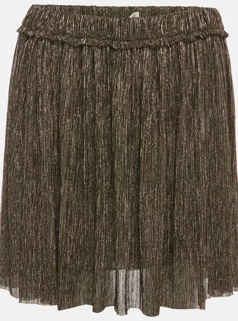 Isabel Marant &Eacute;toile Gold Metallic Lame Benedicte Mini Skirt XL