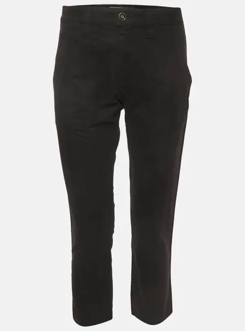 Isabel Marant Etoile Black Cotton Capri Trousers S