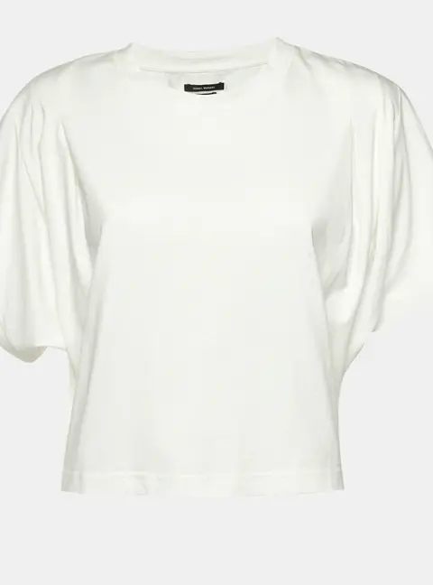 Isabel Marant Off white Jersey Cropped Zinalia T-Shirt XL