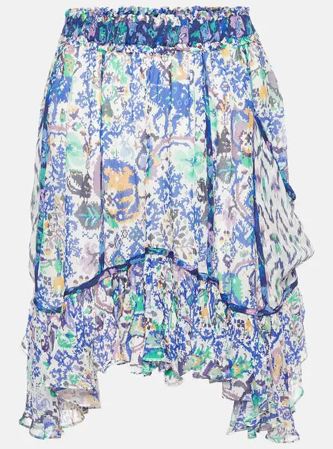 Isabel Marant Multicolor Print Crepe Viviane Skirt S