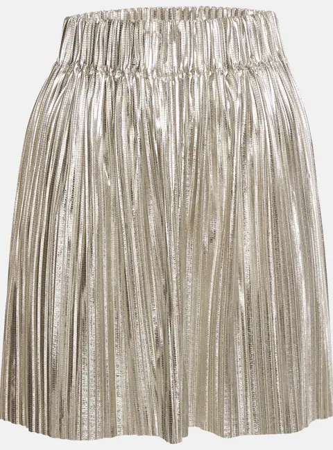 Isabel Marant Silver Plisse Delpha Mini Skirt S