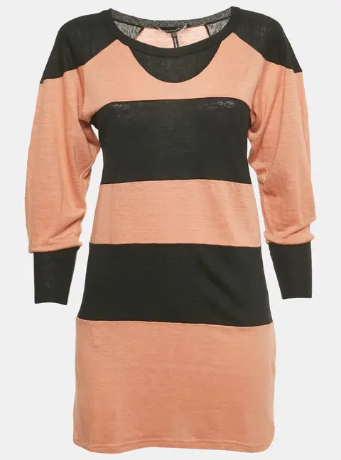 Isabel Marant Orange/Black Striped Knit Top S