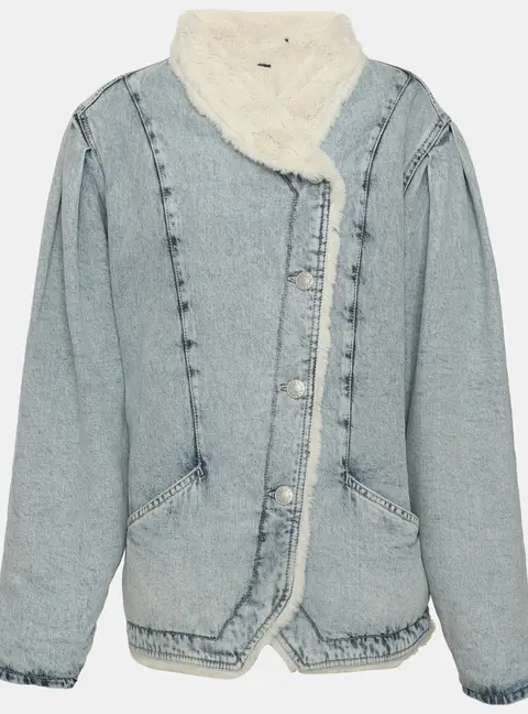 Isabel Marant Blue Faded Denim Jacket M