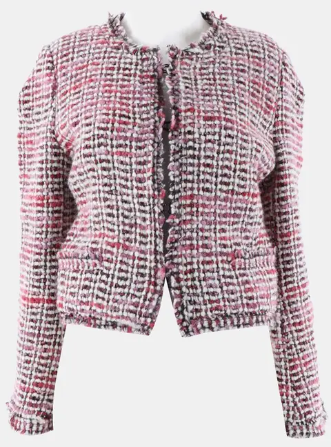 Isabel Marant knit Multicolor, Pink Cotton, Nylon, Polyester, Wool Jacket Size S