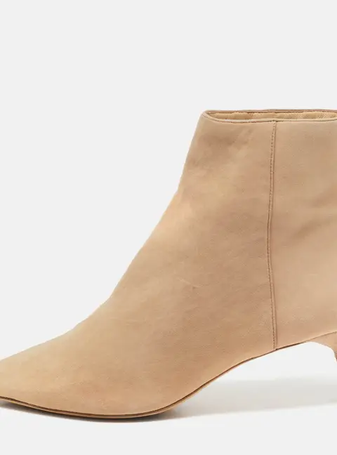 Isabel Marant Size 37 Beige Suede Ankle Length Boots