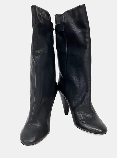 Isabel Marant Black Leather Boots EU 39