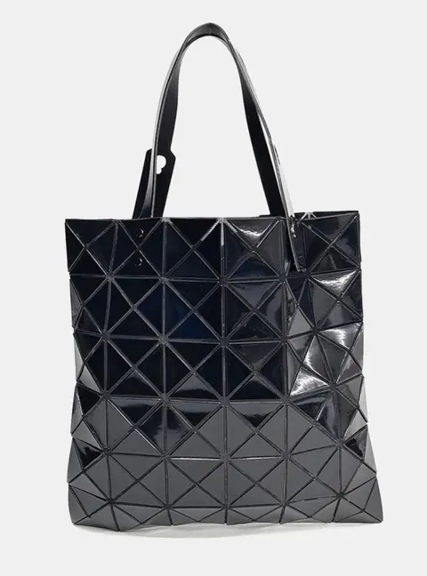 Issey Miyake Black Leather Bao Bao tote bag