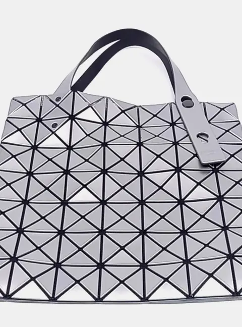 Issey Miyake Grey PVC Bao Bao Tote Bag