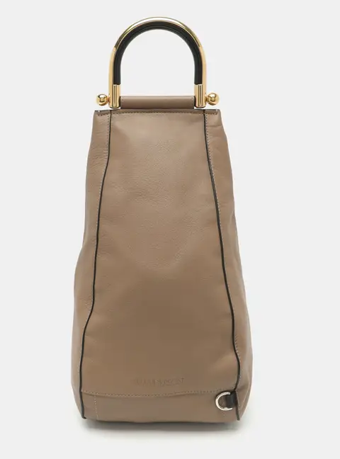 J.W.Anderson Sling One Shoulder Beige Leather Backpack