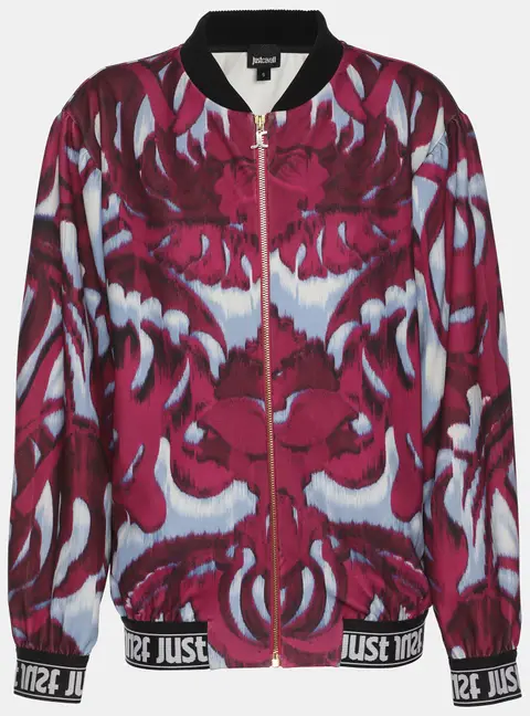 Just Cavalli Multicolor Printed Jersey Jacket S