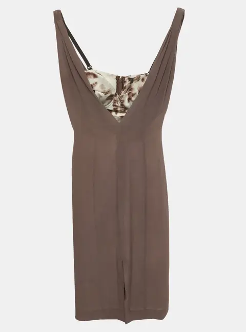 Just Cavalli Purple Printed Crepe Bustier Short Dress S