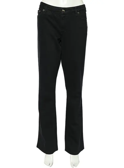 Just Cavalli Black Denim Straight Leg Jeans L