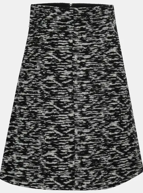Just Cavalli Monochrome Tweed A-Line Skirt S