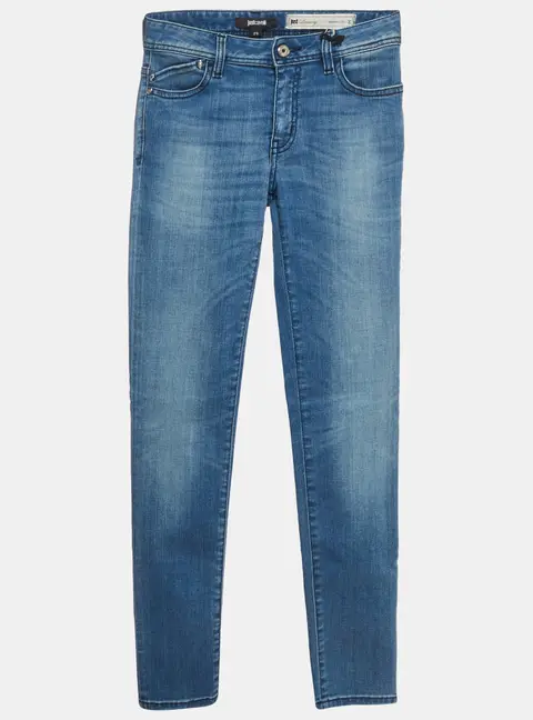 Just Cavalli Blue Faded Denim Skinny Leg Jeans S/Waist 25"
