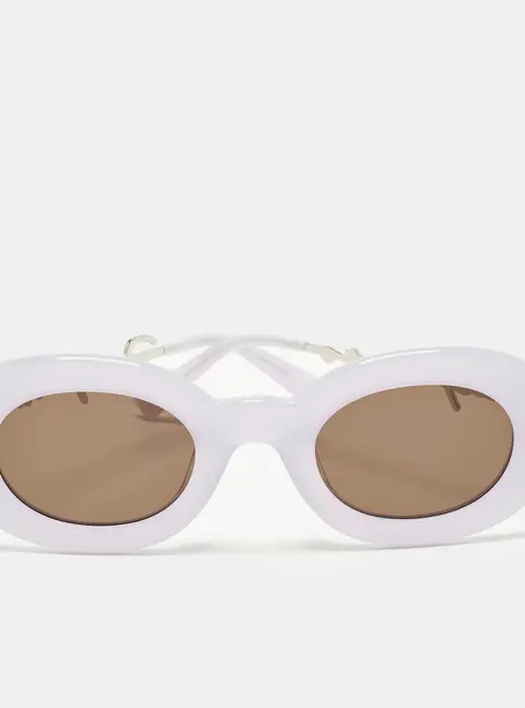 Jacquemus Lilac/Black Les Lunettes Pralu Oval Sunglasses