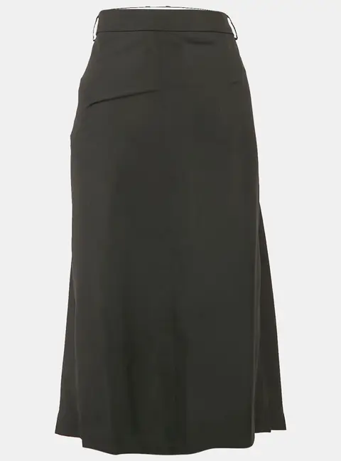 Jacquemus Black Virgin Wool La Jupe Vela Midi Skirt XXL
