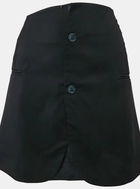 Jacquemus Navy Blue Gabardine Mini Skirt M