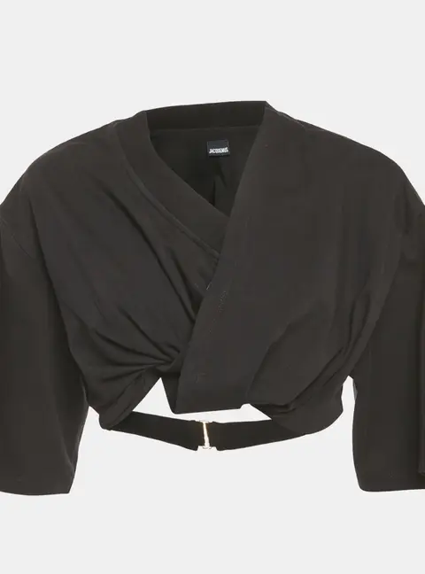 Jacquemus Black Lo Bahia Court Cotton T-Shirt M