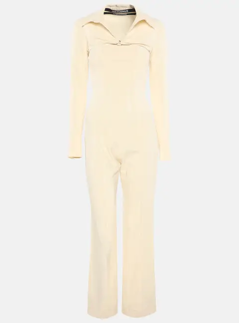 Jacquemus Beige Gabardine Cut-Out La Montagne Overall XS