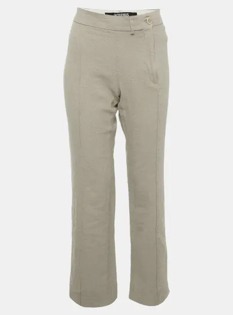 Jacquemus Le Splash Beige Linen Fresa Tailored Trousers XL