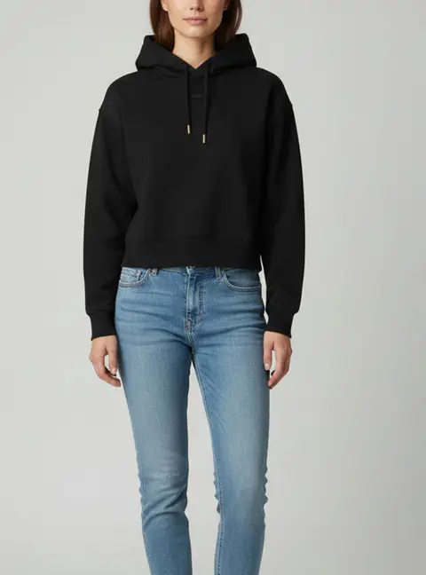 Jacquemus Black Cotton Knit Le Gros Grain Hoodie S
