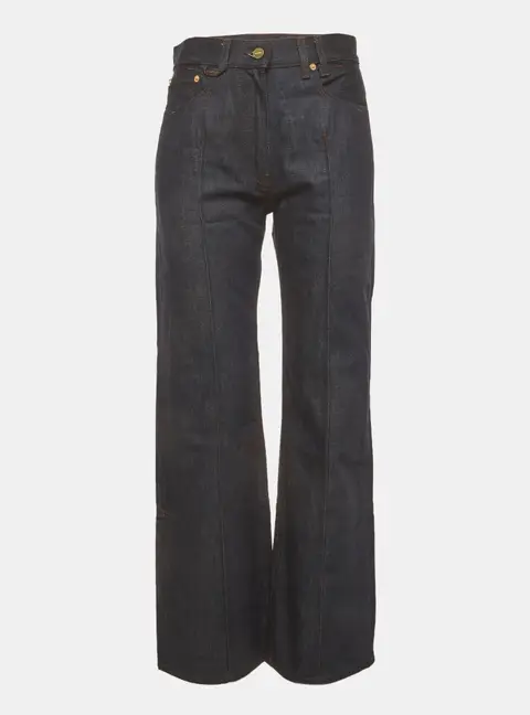 Jacquemus Blue Denim Le de N&icirc;mes Bordado Jeans M/Waist 28"