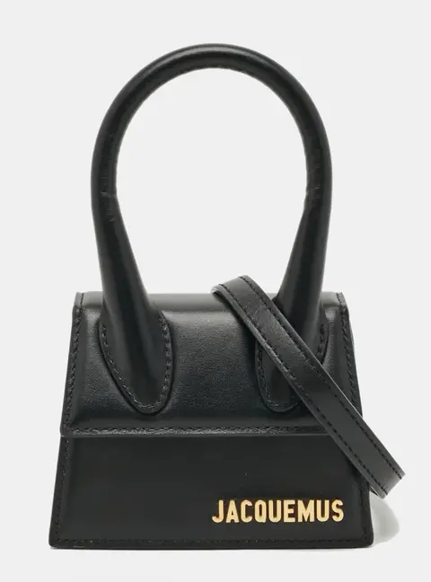 Jacquemus Le Chiquito Mini Black Leather Top Handle Bag