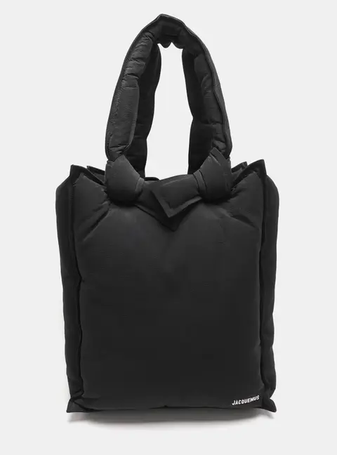 Jacquemus Le Cuscinu Black Padded Nylon Tote