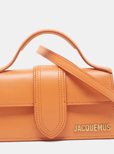 Jacquemus Le Bambino Mini Orange Leather Top Handle Bag