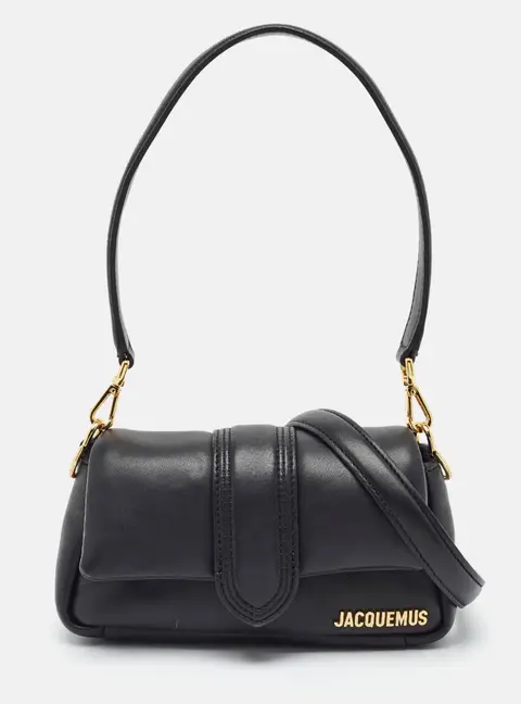 Jacquemus Black Le Petit Bambimou Padded Leather Bag