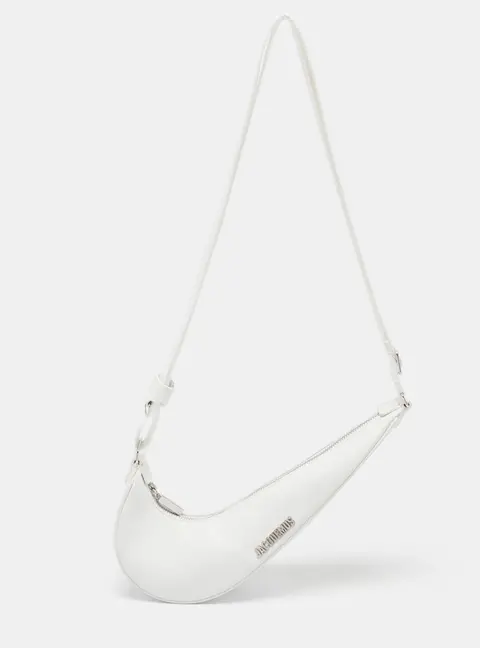 Jacquemus x Nike Le Sac Swoosh White Leather Shoulder Bag