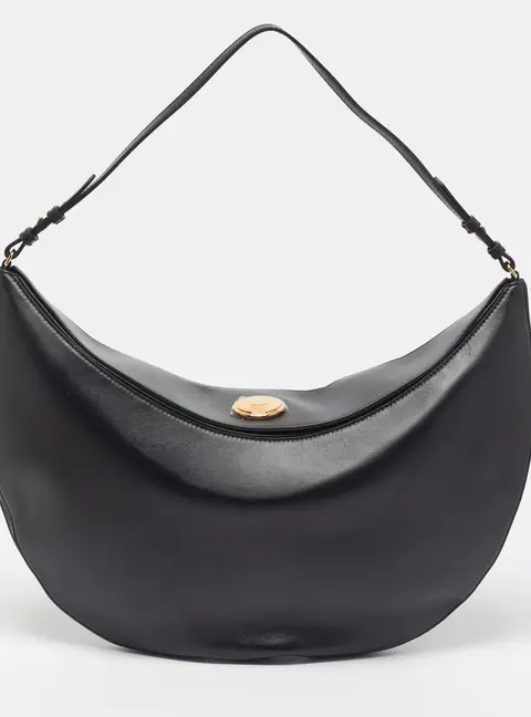 Jacquemus Le Sac Ovalo Black Leather Hobo