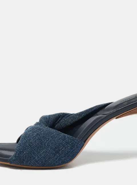 Jacquemus Blue Denim La Banana Slide Sandals Size 40