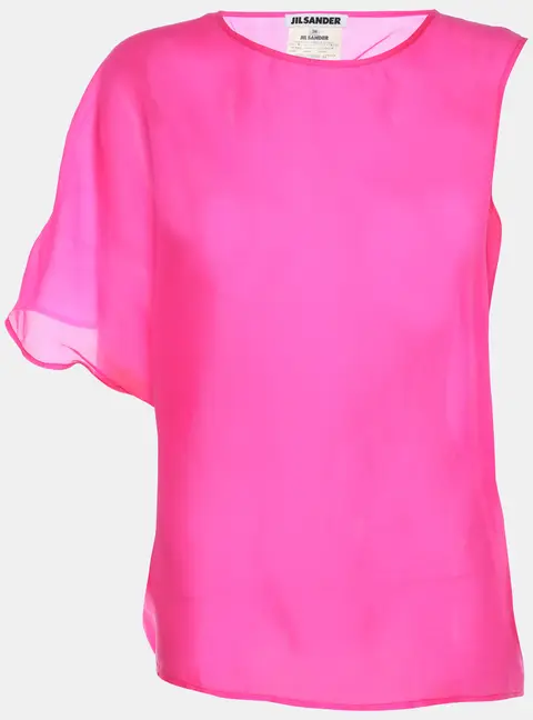 Jil Sander Pink Silk Top XS