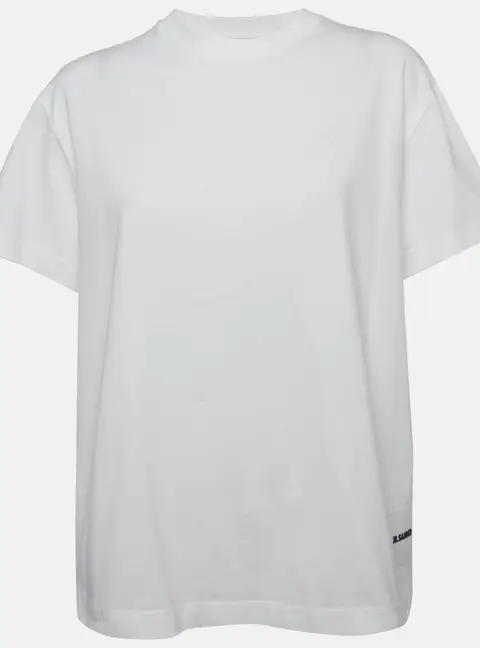 Jil Sander White Jersey Short Sleeve T-Shirt M