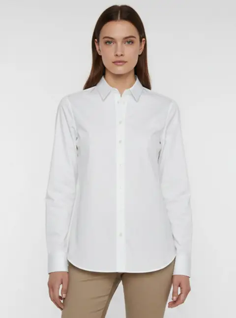 Jil Sander White Cotton Button Up Shirt S