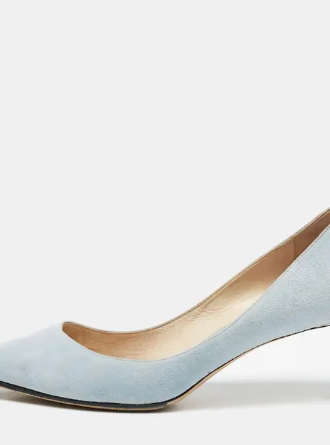 Jimmy Choo Blue Suede Love Pumps Size 39