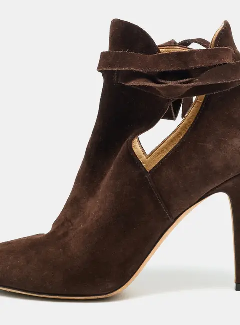 Jimmy Choo Marina Size 36 Brown Suede Ankle Length Boots