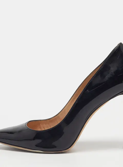 Jimmy Choo Romy Size 39 Black Patent Leather Pumps