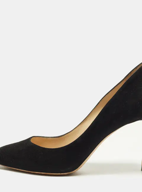 Jimmy Choo Romy Size 36.5 Black Suede Pumps