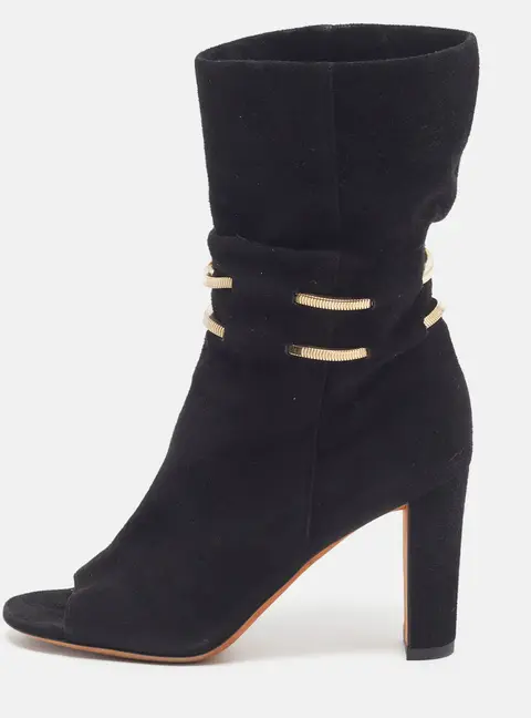 Jimmy Choo Legion Size 36 Black Black Suede Ankle Length Boots
