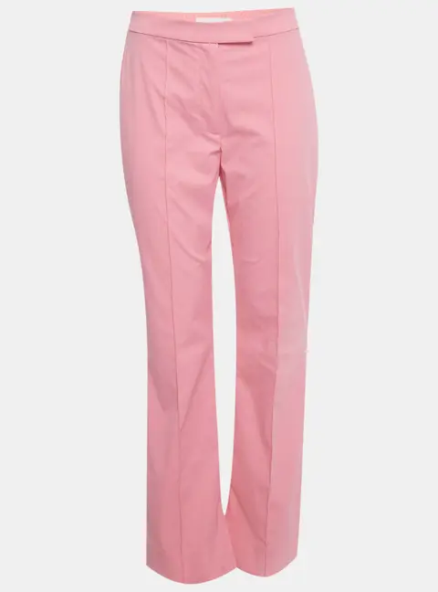 Jonathan Simkhai Pink Nylon Wide Leg Trousers M