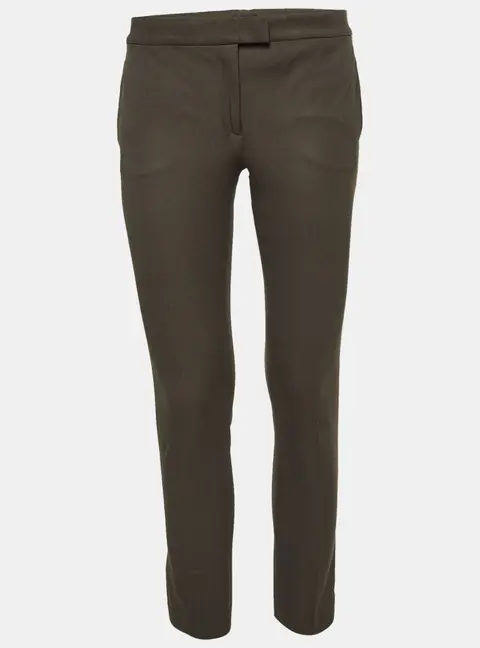 Joseph Green Gabardine Ankle-Length Pants S