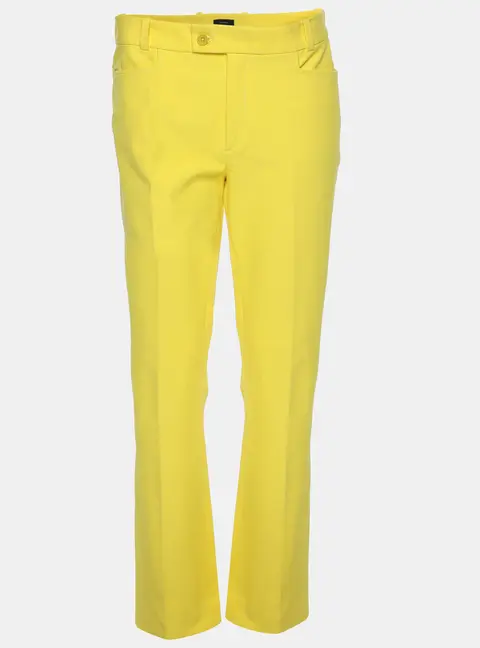 Joseph Yellow Viscose Blend Chino Pants M