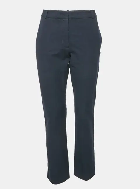 Joseph Navy Blue Stretch Gabardine Trousers M