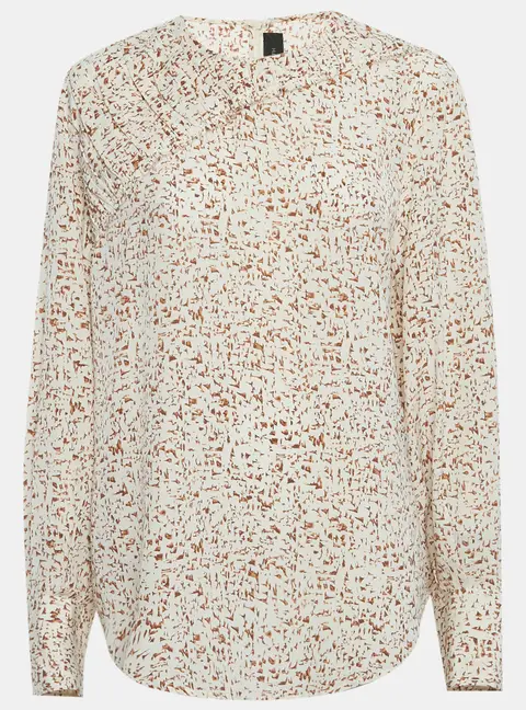 Joseph Beige Printed Silk Blouse L