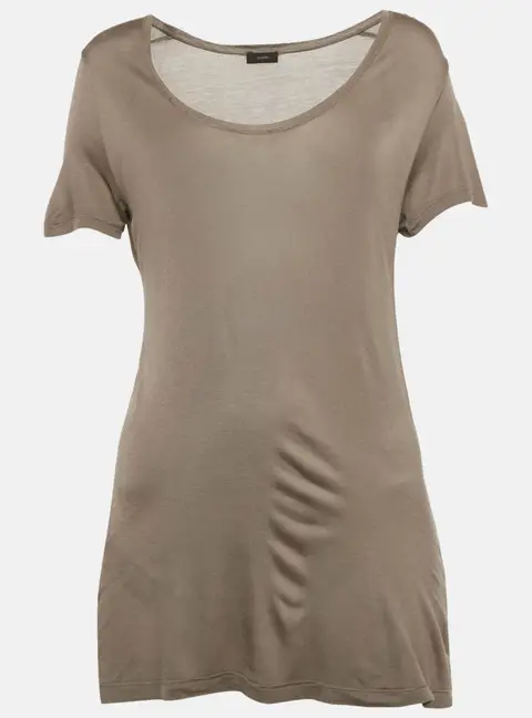 Joseph Grey Jersey Scoop Neck T-Shirt XL