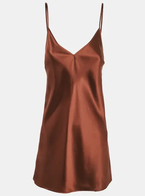 Joseph Brown Silk Satin Clea Cami Top S