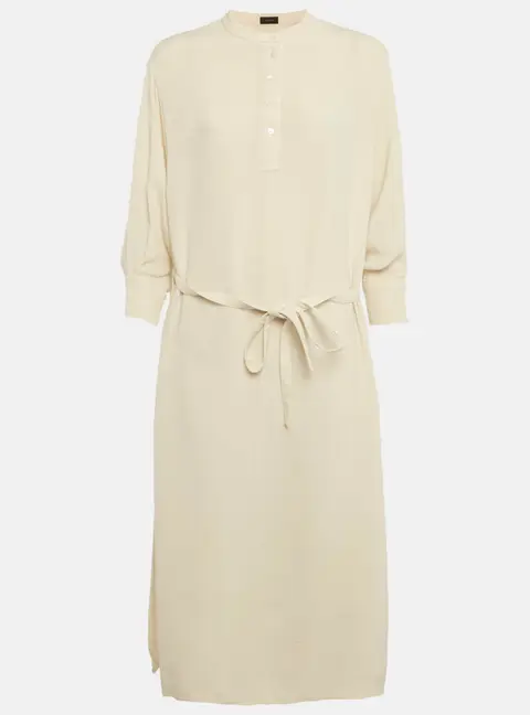 Joseph Cream Silk Lester Maxi Dress L