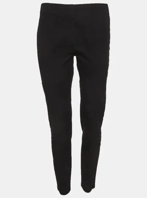 Joseph Black Gabardine Straight Fit Leggings L